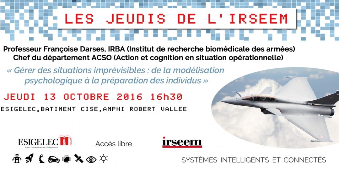 Nouvelle conférence des Jeudis de l’IRSEEM LE 13/10/2016 à L&rsquo;IRSSEM