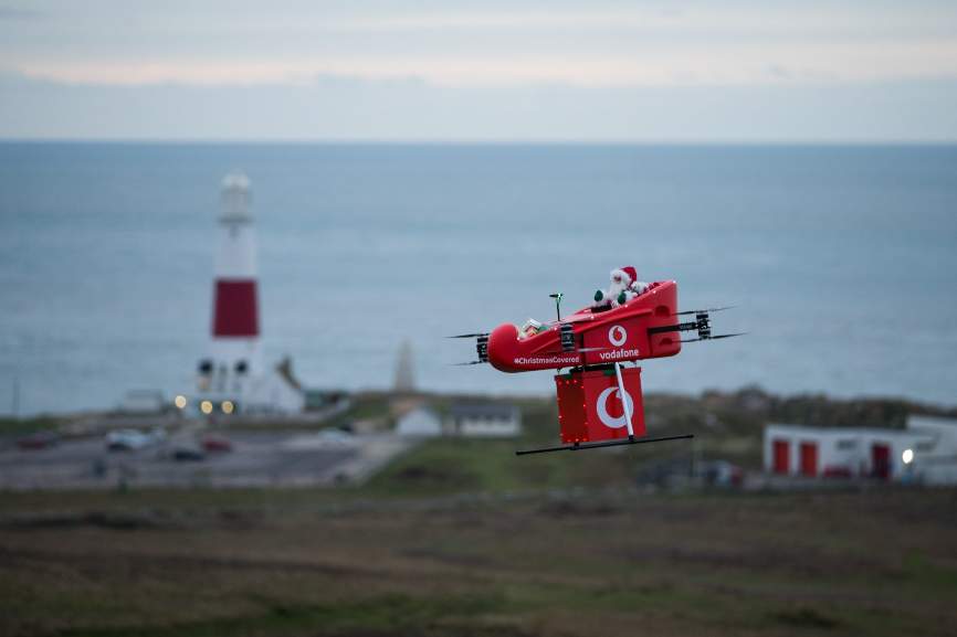 Vodafone réalise une livraison par drone grâce au réseau 4G – Apps&Drones