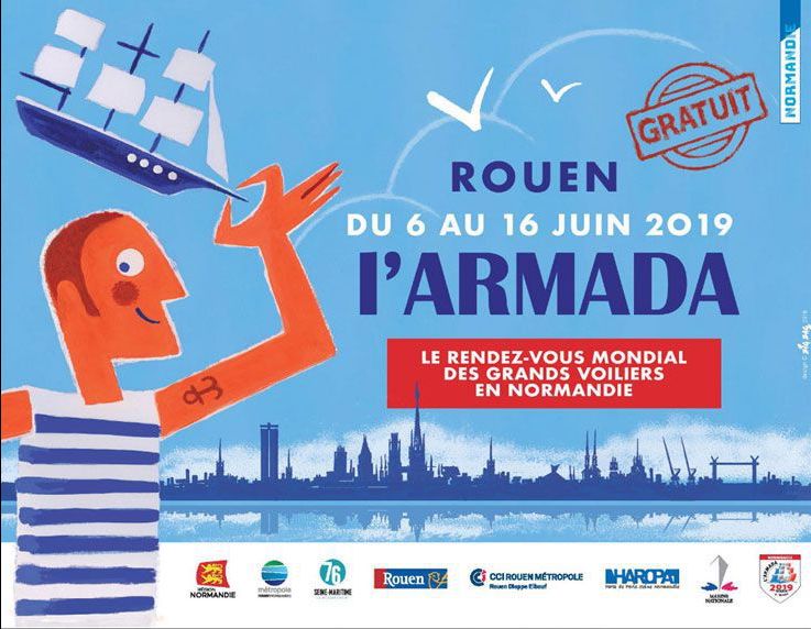 Normandie AeroEspace amarrée aux quais de Rouen à l’occasion de l’Armada du 6 au 16 juin prochains