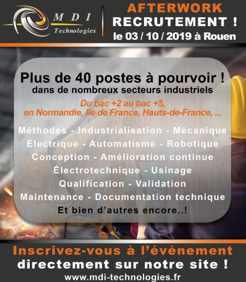 MDI Technologies organise un afterwork recrutement