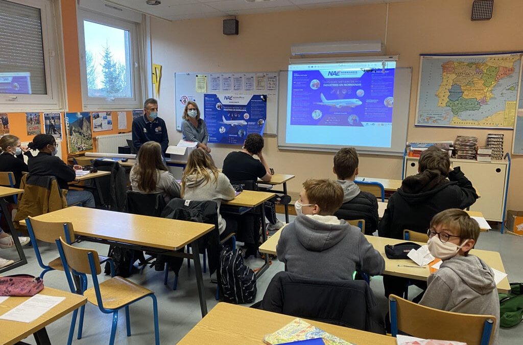 NAE entame une grande tournée des collèges et lycées normands pour contribuer à l’information métier, l’orientation scolaire et professionnelle