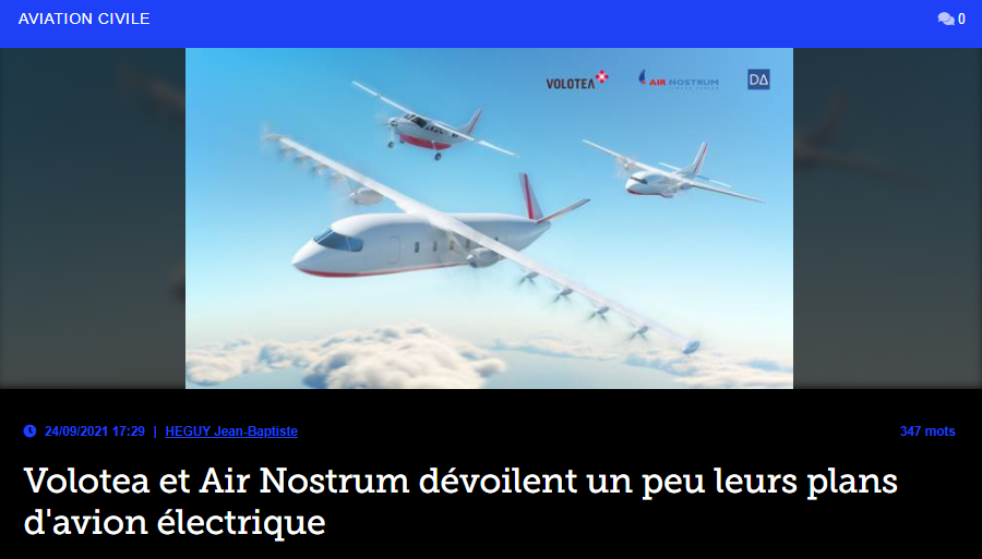 Volotea et Air Nostrum dévoilent un peu leurs plans d&rsquo;avion électrique