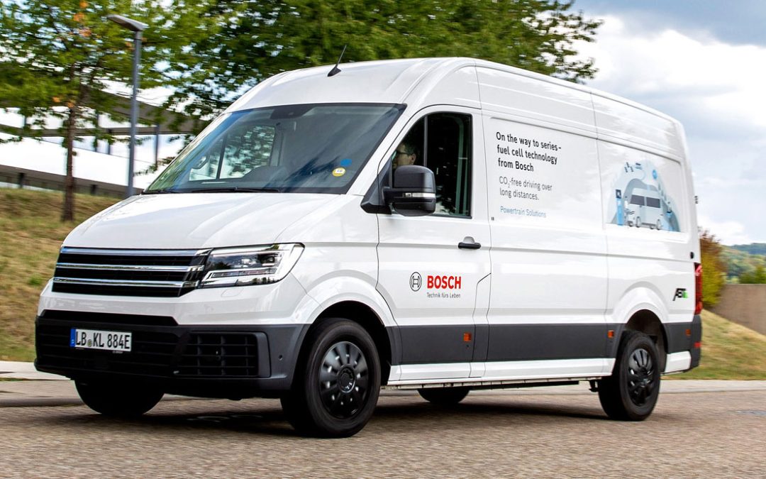 Bosch teste ses piles à combustible sur des utilitaires hydrogène