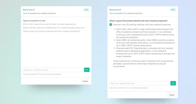 Fictiv mise sur ChatGPT pour aider les ingénieurs à évaluer les options de matériaux (d’impression 3D)