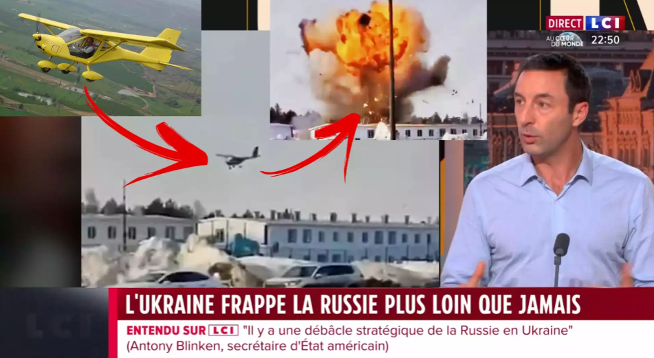 L&rsquo;UKRAINE frappe une usine RUSSE à 1200km avec un SIMPLE ULM…