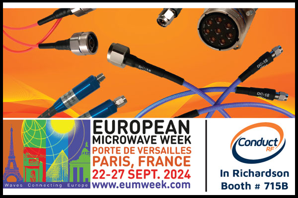 ConductRF partage des assemblages de câbles RF pour les systèmes de communication et les tests à l&rsquo;EuMW
