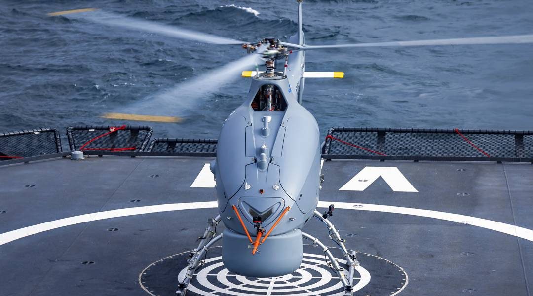 Le drone aérien VSR700 équipé pour la lutte anti-sous-marine