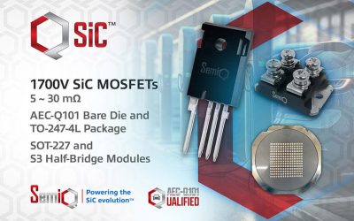 SemiQ launches QSiC 1700V series of high-reliability, low-loss SiC MOSFETs