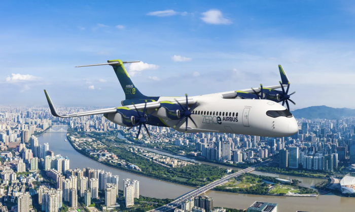 Avion à hydrogène : Airbus dévoile ZEROe, un quadrimoteur 100 % électrique prévu pour 2035
