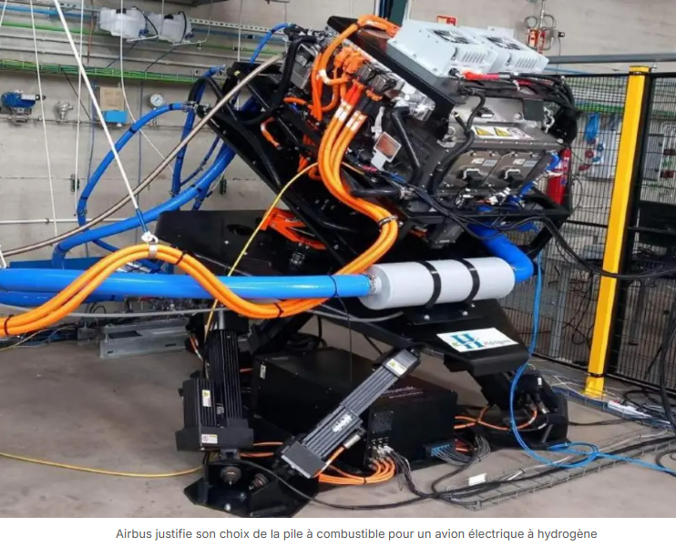 Airbus justifie son choix de la pile à combustible pour un avion électrique à hydrogène