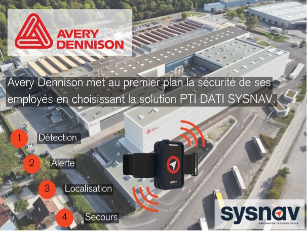 Le site Avery Dennison choisit le PTI DATI de SYSNAV pour renforcer la sécurité de ses travailleurs isolés
