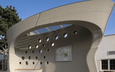 Un abri de bus imprimé en 3D transforme l’espace public