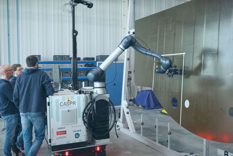 Airbus et Daher cherchent à automatiser le contrôle non destructif de grandes pièces composites