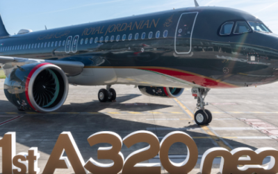 Avolon livre son premier des huit Airbus A320neo à Royal Jordanian